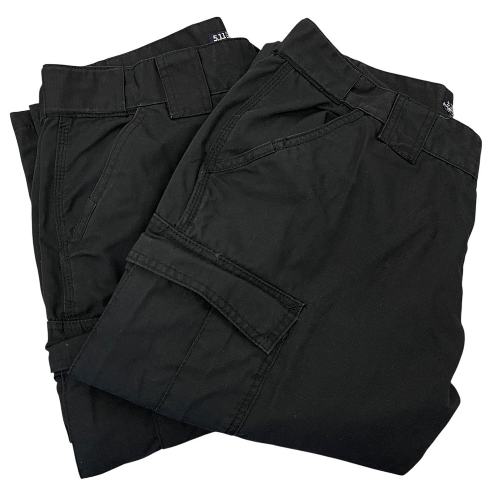 (LOT OF 2) 5.11 Tactical Series TDU Cargo Pant Mens Large 35.5-39x34 Ripstop